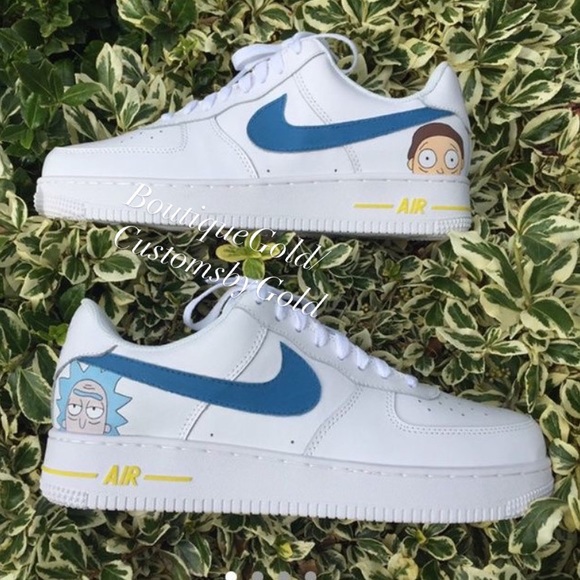 nike air force 1 custom rick and morty